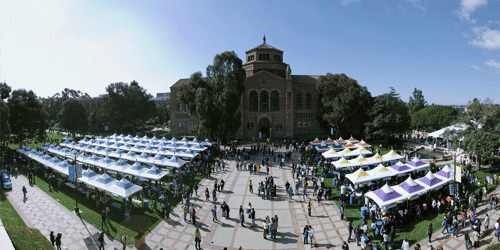 Powell Library during an event
