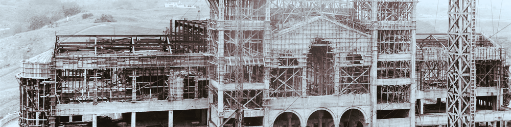 Picture of Royce Hall under construction